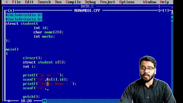 Structure In C Language | Create Student Record In Structure | By Rahul Chaudhary