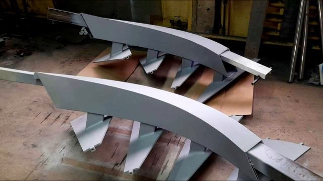 Изготовление винтового металлокаркаса из листовой стали