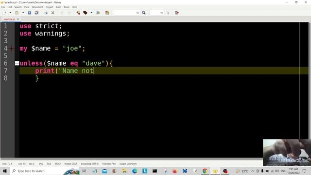 Perl Programing Tutorial - Unless Else Statements - Code Examples 2022 смотреть онлайн