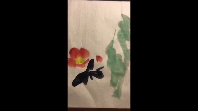 Painting a Camellia!! (Simple Chinese Painting) смотреть онлайн