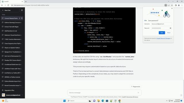 Python Converting between nested dictionaries and csv files generalised смотреть онлайн