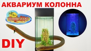 Аквариум колонна. Необычный аквариум своими руками.