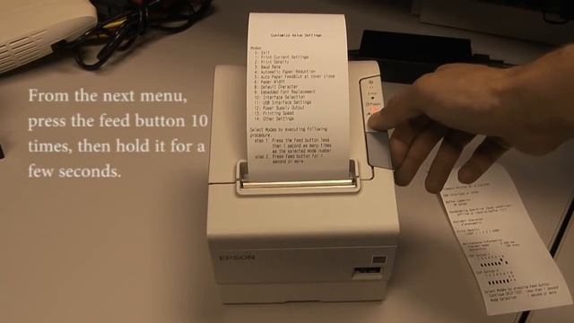 How to Activate the On Board USB port on an Epson TM T88V смотреть онлайн