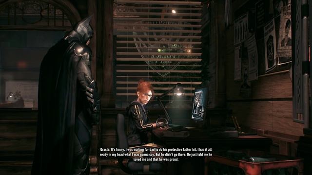 Batman talking with Oracle after his identity is revealed смотреть онлайн
