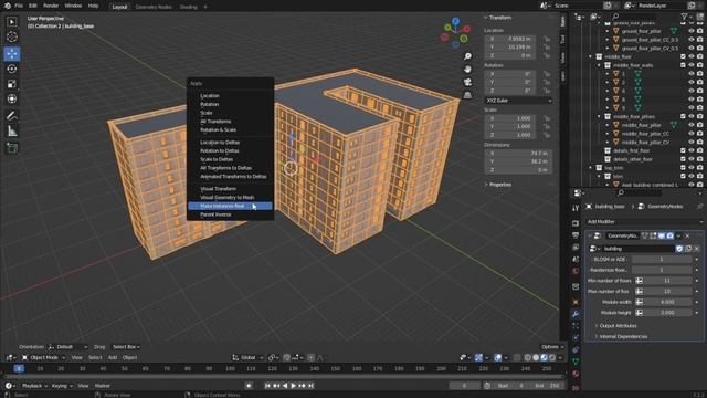 Экспорт зданий Buildify из Blender смотреть онлайн