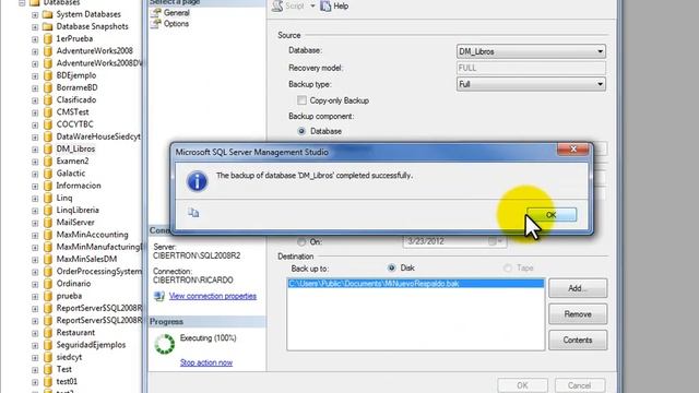 Como respaldar y restaurar una base de datos en SQL Server 2008 R2 смотреть онлайн