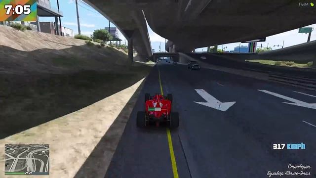 400 КМ/Ч НА ФОРМУЛЕ 1 МИМО ПОЛИЦЕЙСКИХ В GTA 5 ONLINE! ПОЛИЦЕЙСКИЕ ДОГОНЯЛКИ В ГТА 5! смотреть онлайн