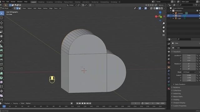Easy way to make a heart in blender смотреть онлайн