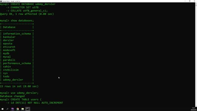 SQL'de Tablo İşlemleri - Part 2 смотреть онлайн