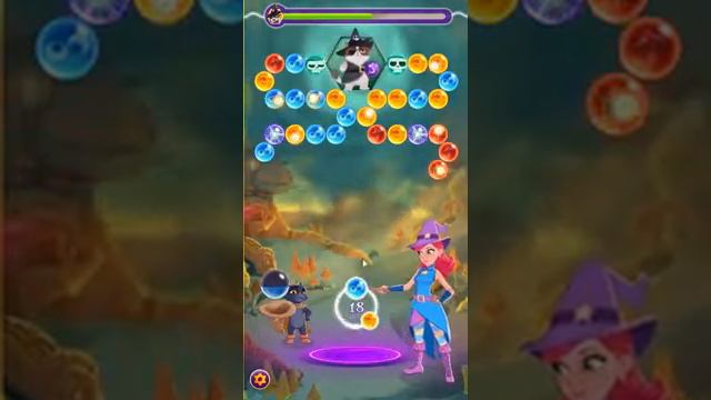 Bubble Witch 3 Saga Gameplay: Level 10 - Defeat Wilbur смотреть онлайн