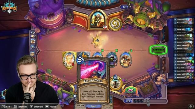 INSANE C'THUN, the Shattered Any% SPEEDRUNS (Quest Shaman) | Darkmoon Faire | Wild Hearthstone смотреть онлайн