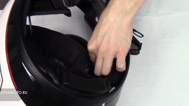 Установка гарнитуры Sena 10U в шлем Shoei GT Air смотреть онлайн