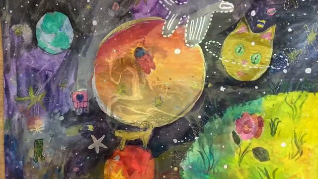 Виртуальная выставка "Космическая сказка" // ЦДТ "Ново-Переделкино" смотреть онлайн