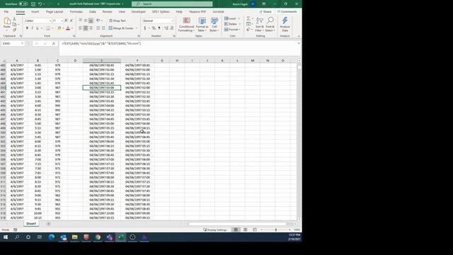 Importing USGS Time Series Data into HEC-DSSVue from Microsoft Excel смотреть онлайн
