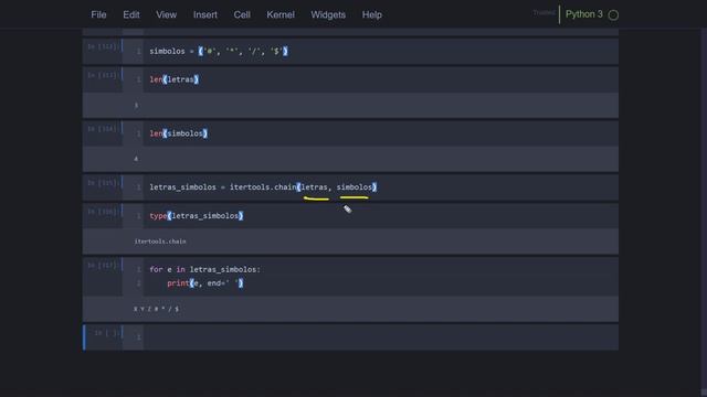 Pandas Taller: 216 Usar itertools.chain() para Encadenar Objetos Iterables (Lista, Tupla, String) смотреть онлайн