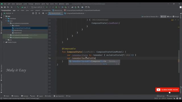 How to Use Different Compose State in Jetpack Compose | Android | Make it Easy смотреть онлайн