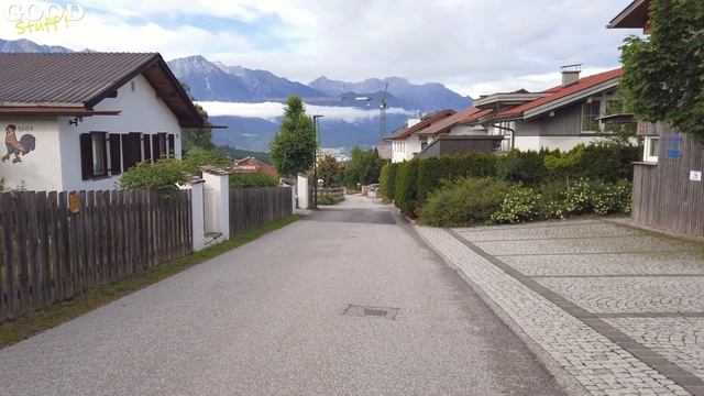 Relaxing Walk around Mutters Village near Innsbruck, Austria смотреть онлайн