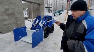 Самодельный погрузчик! синий мастер!