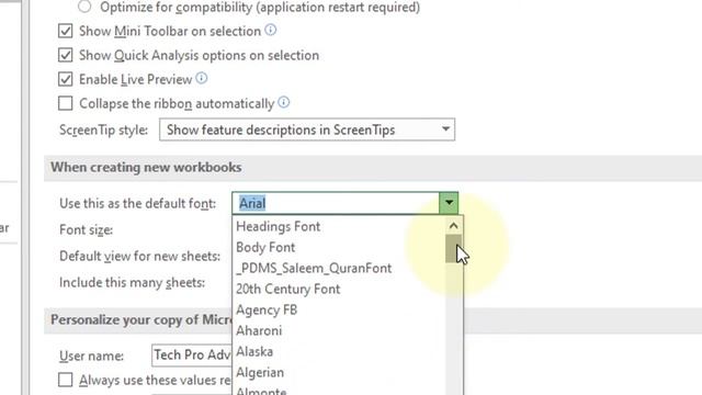 how to set default font in excel смотреть онлайн