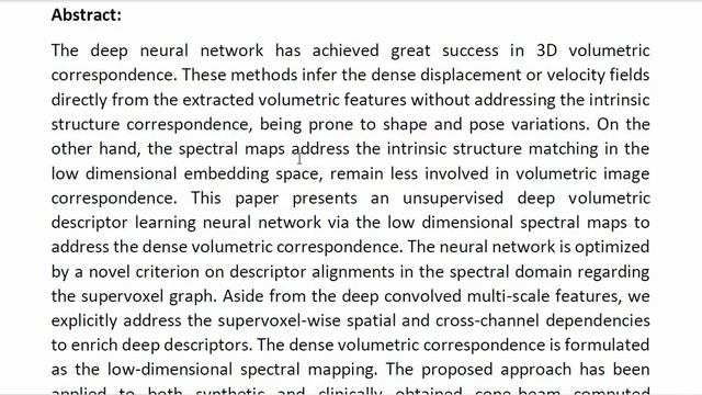 Deep Volumetric Descriptor Learning for Dense Correspondence of Cone Beam Computed Tomography via S смотреть онлайн