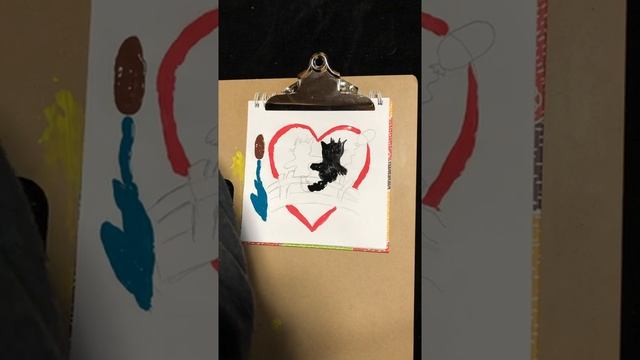 ?Валентинка?рисуем с Ланой( гуашь) смотреть онлайн