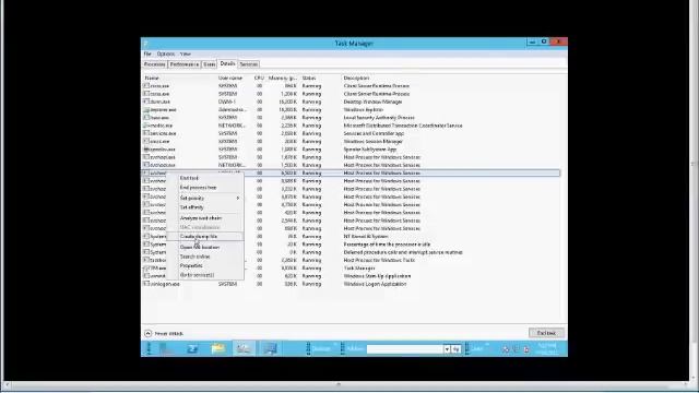 How to create a dump file on an application in Microsoft Windows 8 смотреть онлайн