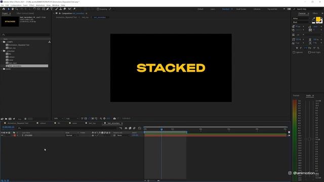 Stacked Repeated Text Animation | Adobe After Effects Tutorial смотреть онлайн