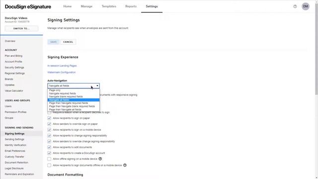 DocuSign eSignature: How to Configure Signing Settings смотреть онлайн