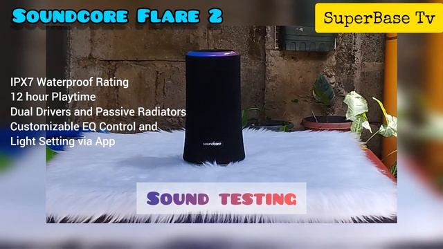 Soundcore Flare 2 by Anker 20watts Sound testing смотреть онлайн