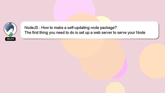NodeJS : How to make a self-updating node package? смотреть онлайн
