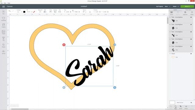 How to Combine Words & Shapes in Cricut Design Space смотреть онлайн