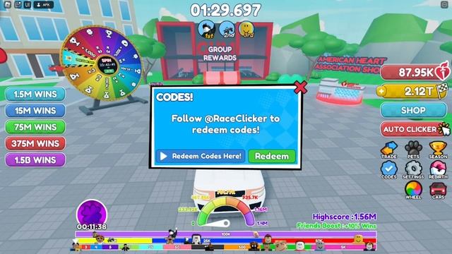 ALL NEW WORKING CODES FOR RACE CLICKER IN 2023! ROBLOX RACE CLICKER CODES смотреть онлайн