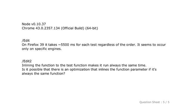 JavaScript : What makes this function run much slower? смотреть онлайн