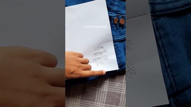 embroidery on clothes | hand embroidery flowers on denim jeans | Embroidery basic stitches смотреть онлайн