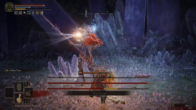Elden Ring - Triple Putrid Crystalien Full Boss Fight | No Commentary смотреть онлайн