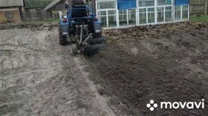 Скаут Т-18, пахота 2х корпусным плугом ПЛ 5 под зиму, сезон 2021г.