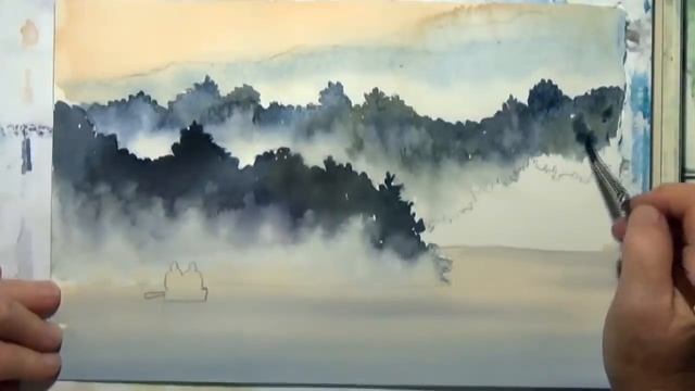How to Paint Fog With Watercolor by Deb Watson смотреть онлайн