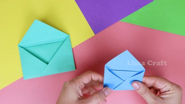 ? DIY ЗА 1 МИНУТУ ? ОРИГАМИ КОНВЕРТ ИЗ БУМАГИ ? Как сделать конвертик ? Легкие поделки своими рукам смотреть онлайн