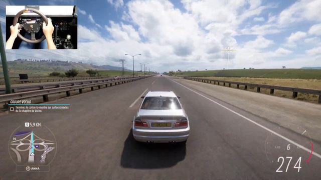 BMW M3 E46 - Forza Horizon 5  (Steering Wheel + Shifter) Gameplay