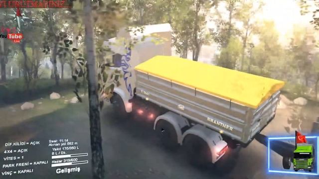 SpinTires Renault Premium MOD CANLI YAYIN #1 смотреть онлайн