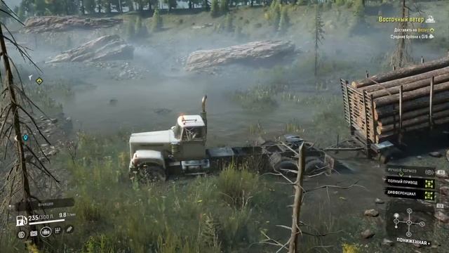 PS4 Pro SSD - SnowRunner Таймыр (бревна) смотреть онлайн