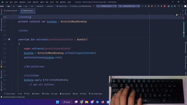 ASMR Programming - Calculator with kotlin - No Talking смотреть онлайн