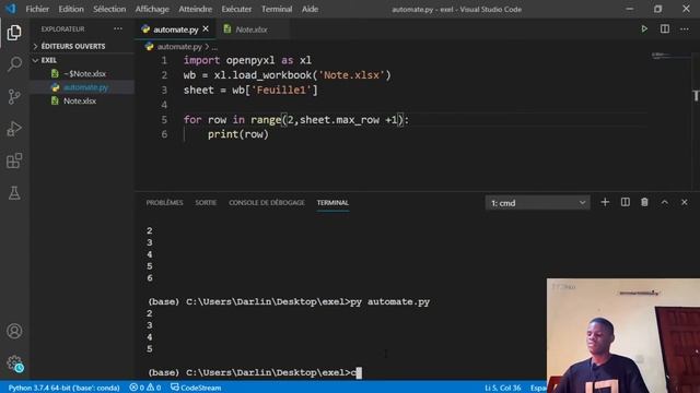 AUTOMATISER LE FICHIERS EXCEL AVEC PYTHON смотреть онлайн