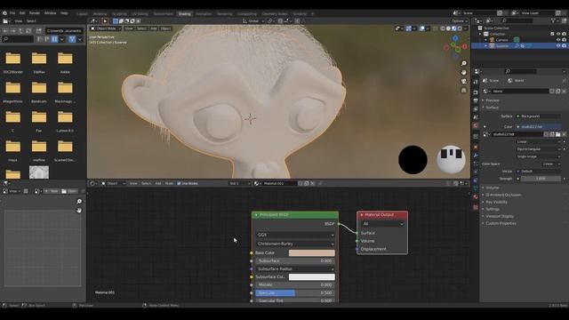 How to Create Hair in Blender Tutorial | 3.0 смотреть онлайн