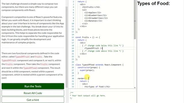 REACT: Use React to Render Nested Components (10) смотреть онлайн
