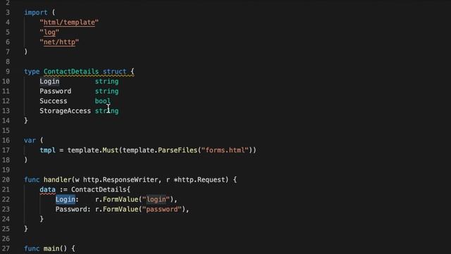 [GO] простая веб форма авторизации (golang, templates, шаблоны, web) смотреть онлайн