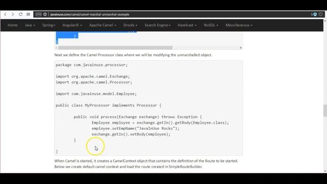 Apache Camel-Marshal/Unmarshal XML/JSON Data Example смотреть онлайн