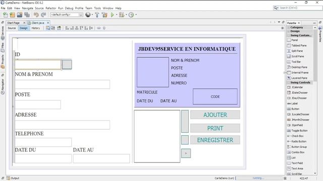 TUTO JAVA : coder un logiciel pour générer une carte d’identité #suite смотреть онлайн