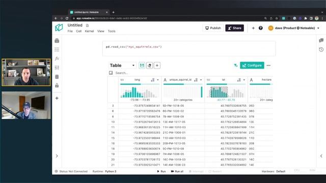 Work with CSV in Jupyter Notebook within Noteable смотреть онлайн