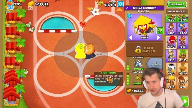 Ninja VS Wizard Monkey 4TH PATH Challenge! смотреть онлайн